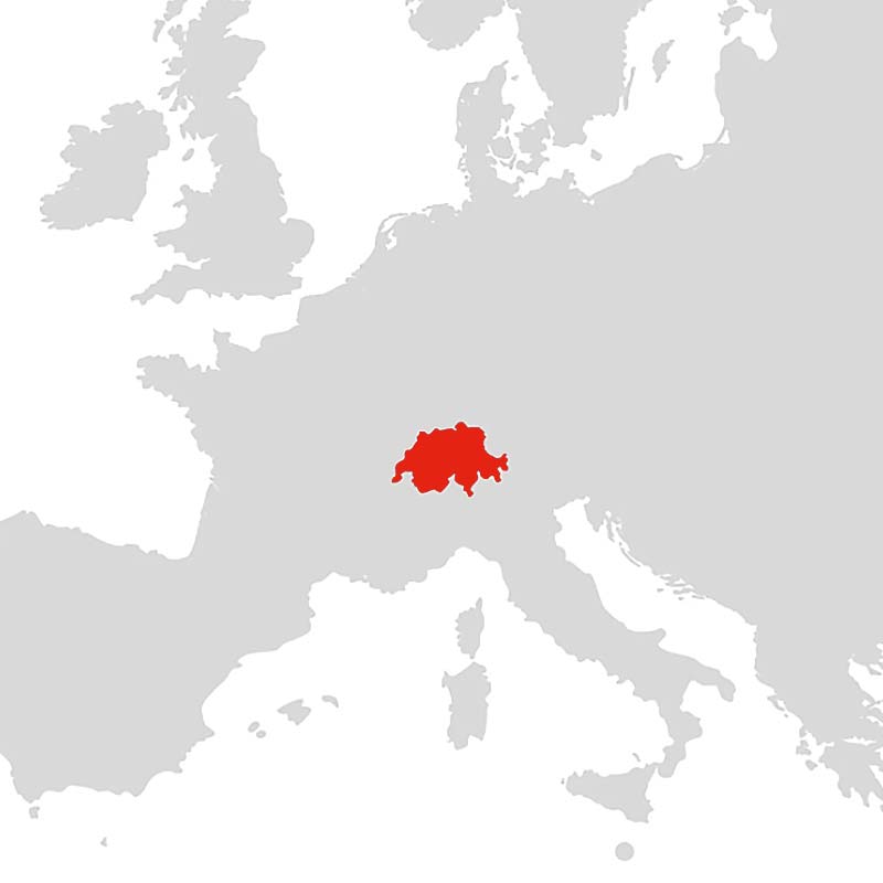 Swiss-on-map